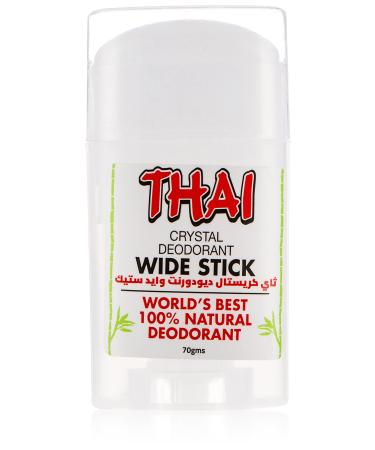DEODORANT STONES OF AMERICA Thai Deodorant Wide Stick 70 gm  0.02 Pound