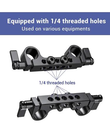 SmallRig 15mm Railblock Rod Clamp for Sony/Canon DSLR Camera Rig - Pack of 2 (2061) - Buy Online on GoSupps.com