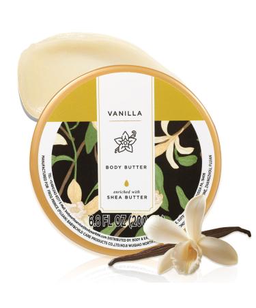 Princess Belle Vanilla Body Butter Body Moisturizer for Dry Skin with Natural Shea Butter Vanilla Body Care for Skin Deep Moisturizing and Softening-200ml(6.8 floz) Vanilla 7.05 Ounce (Pack of 1)