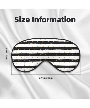 Buy Ink and Gold Dot Stripes Sleep Mask - Adjustable Breathable Eye Mask for Comfortable Sleep | International Shipping Available - Buy Online on GoSupps.com