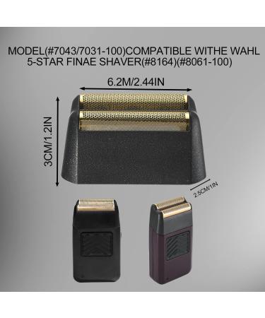 Professional 5 Star Series Finale Shaver Replacement Foil and Cutter Bar Assembly Compatible with wahl Shaver Foil 7031-100 7043-100 Super Close Shaving Replacement Heads (black) - Buy Online on GoSupps.com