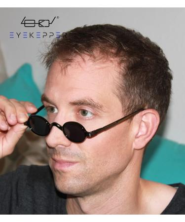 Eyekepper Vintage Mini Oval Reading Glasses - Grey Lenses | International Shipping Available - Buy Online on GoSupps.com
