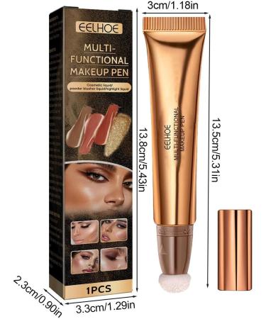 Multi Stick - Portable Highlighter Makeup Stick Luxurious - Makeup Stick Plaster Design Highlight Bronzer Shaping Trimming Stick with Air Cushion Applicator Highlighter (Light Pink) - Buy Online on GoSupps.com