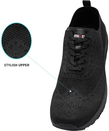 LARNMERN Men's Non Slip Work Shoes - Slip Resistant Kitchen Chef Sneakers - Lightweight & Breathable - Size 9, Black - Buy Online on GoSupps.com