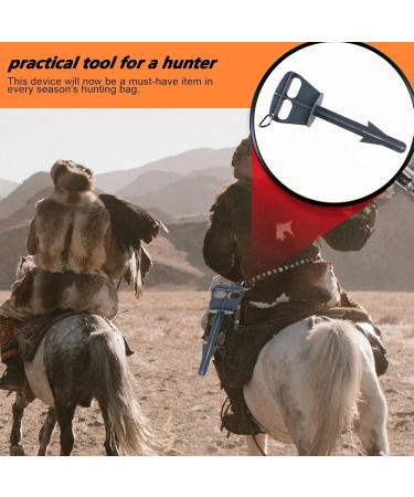 Hunters Out Tool - Hunting Cleaning Accessories | Large Animal Anal Cleaning Tools | Animal Anal Dressing Tools With Carabiner | Animal Anal Dressing Tool For Deer Large Livestock Gray - Buy Online on GoSupps.com