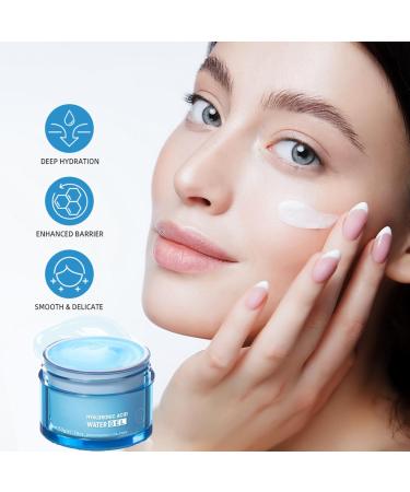 Hydrating Gel Face Cream - Moisturiser Face Women - Face Cream for Women - Sodium hyaluronate Ingredients - Moisturiser for Dry Skin - Light Texture and Easy Absorption - Buy Online on GoSupps.com