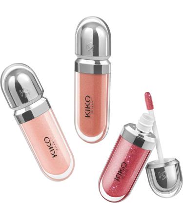 KIKO SpA KIKO Milano Glossy Lip Set 03 Set For Lips 3 Moisturizing Lip Glosses With A Plumping 3D Effect - Buy Online on GoSupps.com