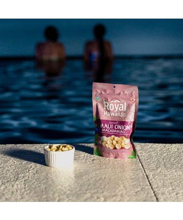 Royal Hawaiian Orchards Sweet Maui Onion Macadamia Nuts - Gluten-Free, Vegan, Non-GMO, Kosher - 4 oz (2 Pack) - Buy Online on GoSupps.com
