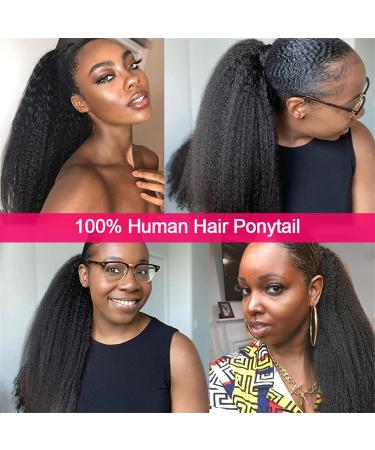 Ponytail Extension Extensions Yaki Straight Human Hair Afro Kinky Straight Drawstring Ponytail Human Hair Clip in Remy Hair Extension Human Hair Ponytail Hairpiece Ponytail Hair Extension(Size:10 inch 10 inch Drawstring Ponytail - Buy Online on GoSupps.com