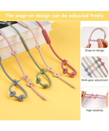 5 PCS Adjustable Silicone Pacifier Chain - BPA-Free Baby Cup Catcher & Stroller Toy Holder in 5 Colors | International Shipping - Buy Online on GoSupps.com