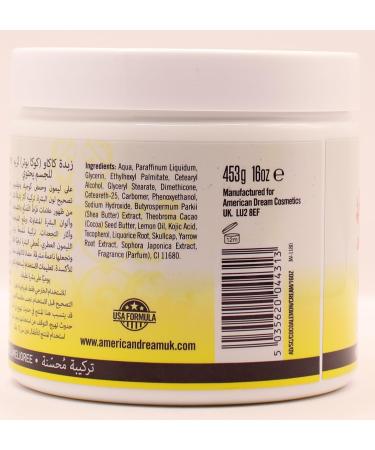 American Dream Lemon Cocoa Butter Lotion & Lemon Cocoa Butter Brightening Cream Set - Buy Online on GoSupps.com