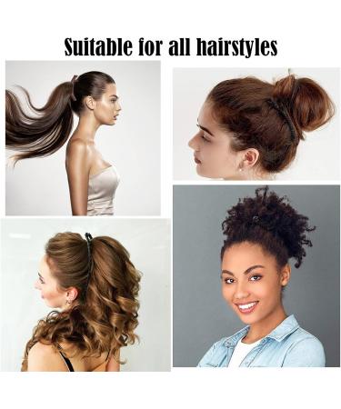 Ponytail Banana Clip 6 Pieces Banana Fish Hair Clips for Women Banana Double Comb Long Hair Clips Lightweight Banana Hair Clip for Work School Parties and Everyday Wear(Brown White Black) - Buy Online on GoSupps.com