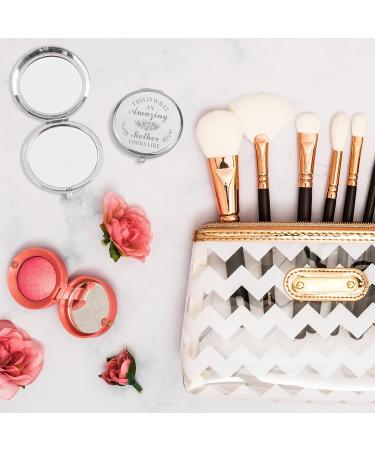 Travel Makeup Mirror for Mom | 2X Magnifying Compact Mirror | Mother's Day & Birthday Gifts from Daughter and Son - Buy Online on GoSupps.com