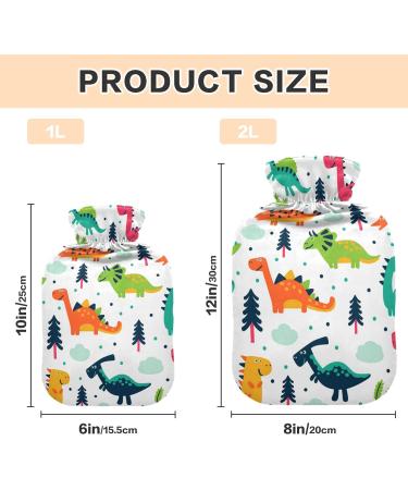 Dinosaurs Hot Water Bottle - 1L Heat Bottle for Pain Relief & Muscle Injuries | Hand & Foot Warmer - Buy Online on GoSupps.com