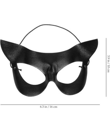 LIFKOME Cat Mask - Half Face Black Cat Mask for Women | Masquerade Cosplay & Halloween Costume Accessory - Buy Online on GoSupps.com