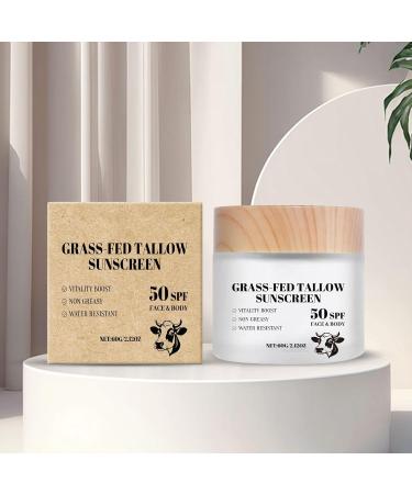 Healthy Sunscreen 60 g UVA UVB Protection Natural Sunscreen Face Care with Natural Ingredients for Daily Summer and Outdoor Use - Buy Online on GoSupps.com