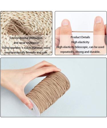 PH PandaHall 75 Yards 2mm Tan Elastic Cord for DIY Jewelry Making and Crafting - Buy Online on GoSupps.com