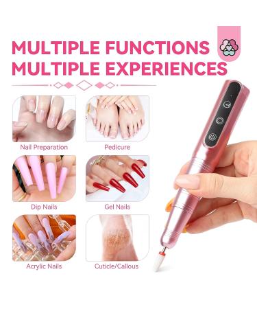 Saviland Electric Nail Drill Kit - Rechargeable 26000RPM Cordless with 12 Drill Bits and Accessories for Acrylic Nails - Perfect for Manicure, Pedicure & Nail Art - Buy Online on GoSupps.com