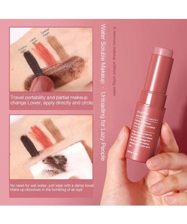 BHUEHSS Cleansing Balm Makeup Remover Stick for Eyes Lips or Face Moisturizing Facial Cleanser Makeup Remover Travel Size - Buy Online on GoSupps.com