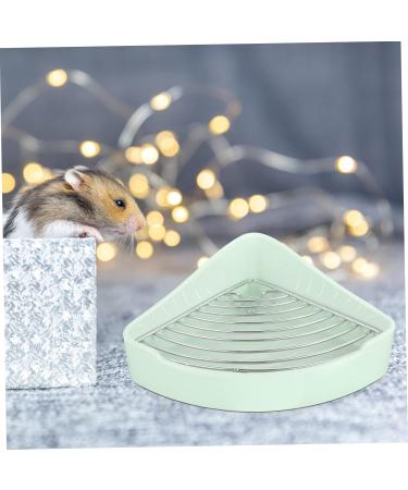 HANABASS Small Pet Ceramic Toilet Pet Toilet Trainer Small Animal Potty Trainer Gerbil Bedding Tray Ceramics 24x18.5cm Light Green - Buy Online on GoSupps.com