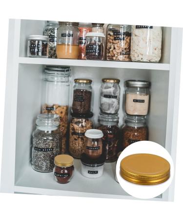 CIYODO 16pcs Mason Jar Lids Bean Screen Lids Reusable Lids Bulk Leak Proof Canning Lids Mason Jar Accessories Replacement Lids Canning Jar Lids Tops Tinplate Wide Mouth Cup Lid 7X7CM Golden - Buy Online on GoSupps.com