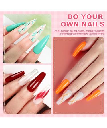 PEACECOLOR Gel Nail Starter Kit with Nail Lamp and Drill 35 Colours Soak Off Gel Nail Polish Set with Golden Silver Matte Top Coat Manicure Tools Nail Kits Full Set for Beginners Women Home DIY A1 - Buy Online on GoSupps.com