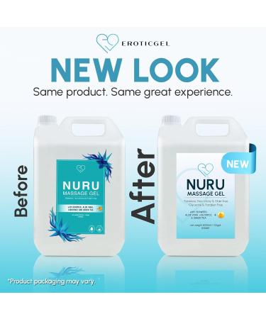 Japanese Nuru Massage Therapy Gel - Aloe Vera Seaweed Green Tea & Vitamin B5 (1.32 Gal) - International Shipping - Buy Online on GoSupps.com