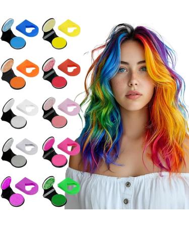 Lot de 10 Craie Cheveux Color es Craie pour Cheveux Set pour Filles et Enfants Couleur De cheveux Lavable Teinture Temporaire pour cheveux Cadeaux de No l D'anniversaire pour Enfants 10 couleurs - Buy Online on GoSupps.com