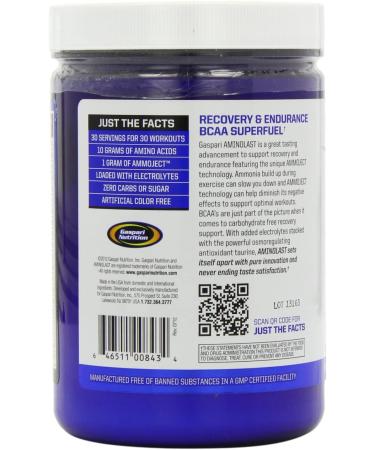 Gaspari Nutrition Aminolast BCAA Superfuel - Strawberry Kiwi 14.8 oz | Recovery & Endurance - Buy Online on GoSupps.com
