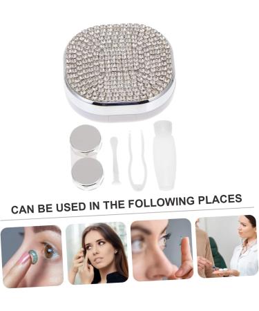 Solustrie 3-Piece Colored Contact Lens Care Box - Protective Container & Organizer for Lenses - Stylish Carrying Bag in Multiple Colors - Buy Online on GoSupps.com