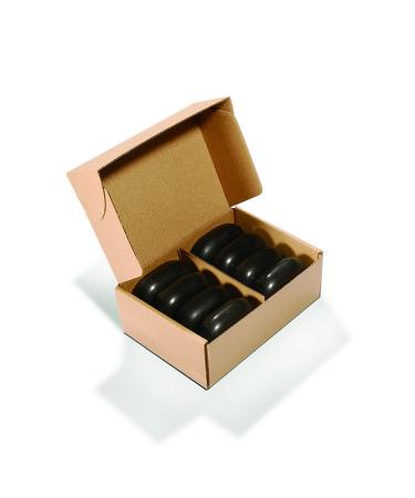 Master Massage Large Ovular Basalt Hot Stone Set XL Massage Stones 7.5 x 5.5 x 2.7 cm Pack of 8 100% Natural Stone Large (Pack of 8)