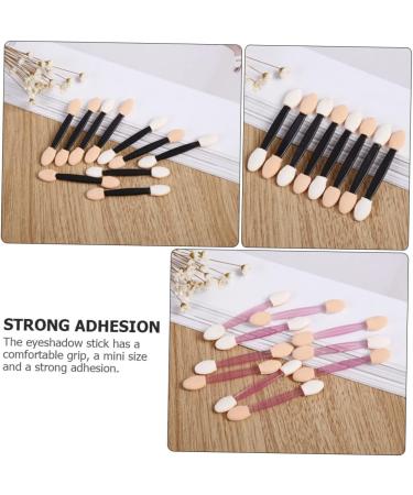 Housoutil 40pcs Sponge Stick Eye Shadow Double-head Eyeshadow Stick Makeup Eyeshadow Stick Nose Shadow Brush - Buy Online on GoSupps.com