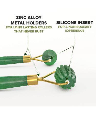 Matykos 3-in-1 Skincare Bundle: Jade Roller, Gua Sha Set, 24K Gold Patches - Buy Online on GoSupps.com