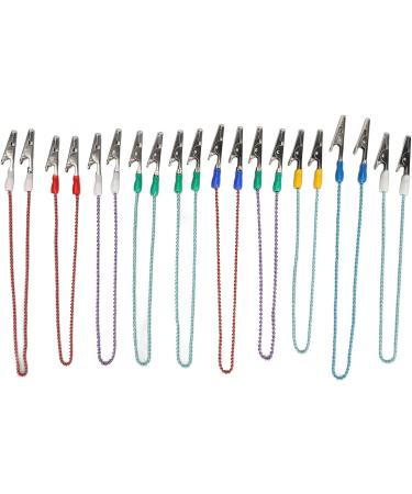 Stainless Steel Dental Bib Holder Clips - Pack of 10 Versatile Two-Head Design for Dental Procedures | International Shipping Available - Buy Online on GoSupps.com