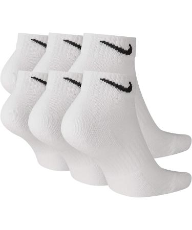 Nike Everyday Cushion Low Training Socks - White/Black (Large) | High Performance Comfort - Buy Online on GoSupps.com