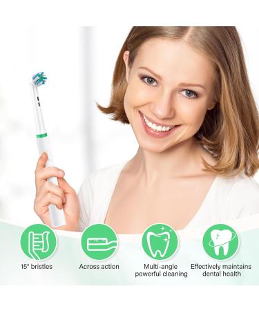 Braun Oral B Replacement Heads - Cross Action Electric Toothbrush Heads Compatible with Pro 1000/2000/3000/5000/6000 | Pack of 4 - Buy Online on GoSupps.com