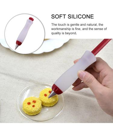 DECHOUS Decorating Pen Silicone Jam Writing Pen Baking Icing Tips Icing Pen Cookie Chocolate Pen for Baking Salad Cream Food Decor Gourmet Chocolate Writing Instrument Frosting Silica Gel Assorted Color 20X4cm - Buy Online on GoSupps.com