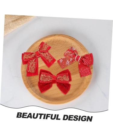 FRCOLOR 3 Pairs Bow Hairpin Hair Clips for Little Girl Chinese Hair Clip Chinese Hair Barrettes Hair Accessories for Girl Chinese Hair Accessories Hairclips Bow Tie Asia Fabric Girl Child - Buy Online on GoSupps.com