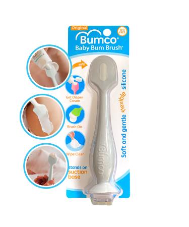 Bumco Baby Diaper Rash Cream Applicator - Baby Bum Brush Diaper Cream Spatula for Butt Paste Diaper Cream - Newborn Baby Essentials, Perfect for Baby Registry, Baby Shower Gifts - Gray