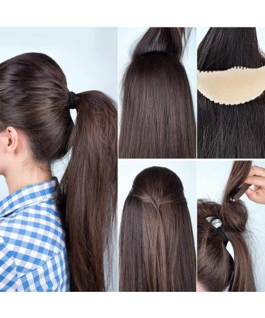 Fluffy Hair Clip & Volume Bump Comb Set - 2 Beige Hair Accessories for Updos | International Shipping Available - Buy Online on GoSupps.com