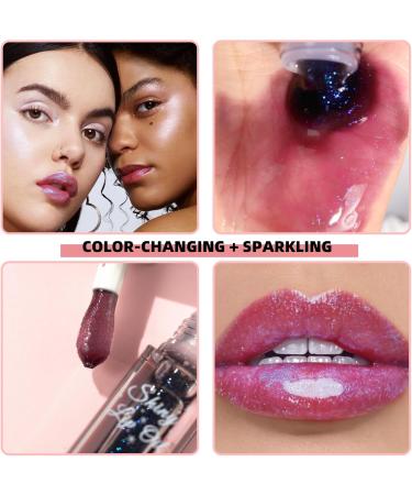 Lot de 2 huiles l vres magiques changeant de couleur gloss l vres hydratant huile lisse non collante soin des l vres fra ches pour fille (rose) - Buy Online on GoSupps.com