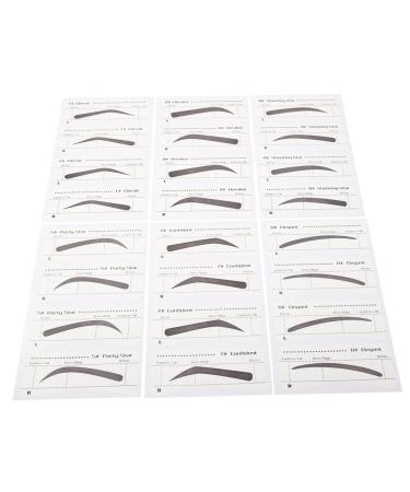 Mipcase 6 Pcs Ladies Suits Makeup Tools Eyebrow Sticker for Makeup Eyebrow Stickers Template Miss Disposable