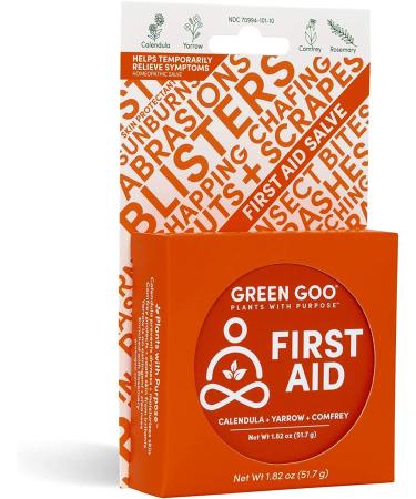 Green Goo Natural First Aid for Cracked Hands & Feet - 1.82 oz Tin - Buy Online on GoSupps.com