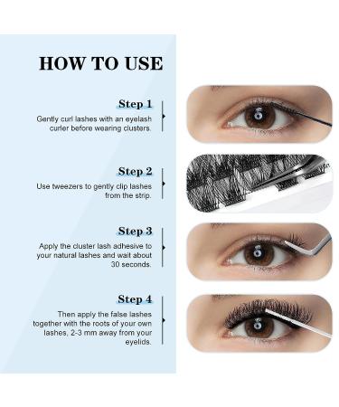 D Curl Wispy Eyelash Clusters 72 Pcs 10-16mm 0.07D DIY Lash Extensions | Lash Clusters Extensions - Buy Online on GoSupps.com