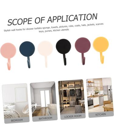 KONTONTY 30pcs Creative Hook Door Back Bag Storage Hooks Towel Hook Door Hooks Household Abs Wall Mount - Buy Online on GoSupps.com