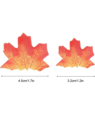 Pack of 110 Edible Maple Leaf Cupcake Toppers Maple Leaf Cake Decoration Cupcake Toppers Autumn Leaves Muffin Decoration for Thanksgiving Baby Shower Kids Birthday Party Cake Decorations 110pcs Multi Colour - Buy Online on GoSupps.com