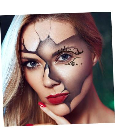 VINTORKY 4 Pairs Halloween Eyeliner Stickers Decor Eyeshadow Halloween Makeup Tools Eye Makeup Decals Black - Buy Online on GoSupps.com