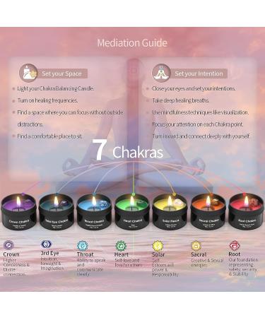 Chakra Candle Gift Set with Premium Crystals and Healing Stones - Luxurious Meditation and Aromatherapy Candles for Women - Stress Relief and Spiritual Decor - Ideal for Yoga and Healing Therapy - Buy Online on GoSupps.com