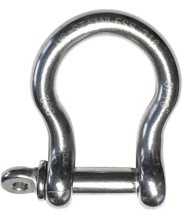 2 Pack Stainless Steel 316 Forged Bow Shackle 5/16 (8mm) Marine Grade - Buy Online on GoSupps.com