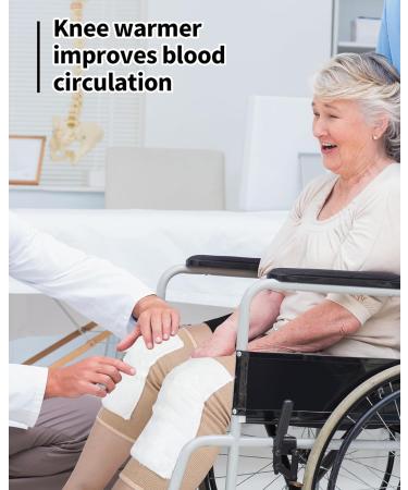 Sosation Winter Knee Warmers - Thicken Wool Knee Braces for Women | Thermal Knee Pads for Joint Pain & Arthritis Relief - Buy Online on GoSupps.com